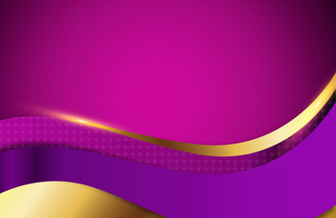 Luxury Blue Graded Background With Gold Shades Forming Waves