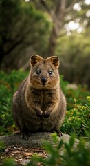 Obraz premium Realistic Photo of a Quokka