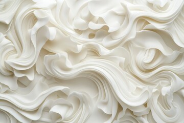 Obraz premium Abstract white swirls for web design. Elegant, smooth shapes create visual interest