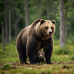 brown bear in the forest