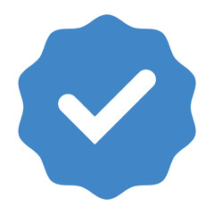 Profile Verified badge, Check and Social media account verification, accept, approved Verified badge icon set. vector illustration.