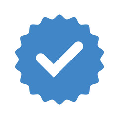 Profile Verified badge, Check and Social media account verification, accept, approved Verified badge icon set. vector illustration.