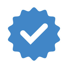 Profile Verified badge, Check and Social media account verification, accept, approved Verified badge icon set. vector illustration.