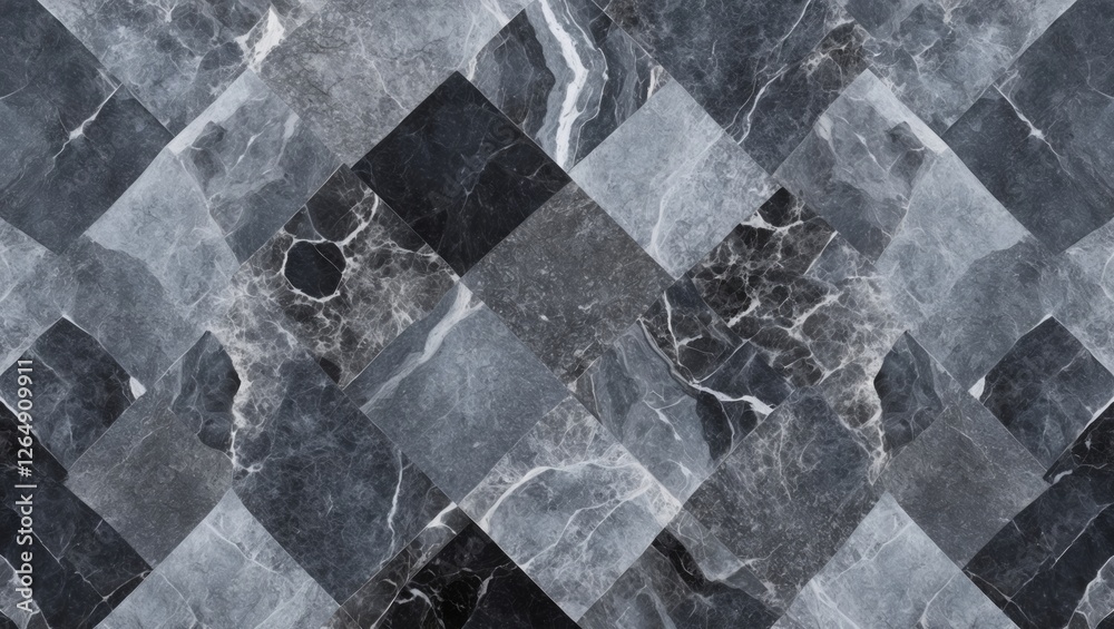 Poster abstract gray marble texture with diagonal tile pattern ideal for background design and copy space u