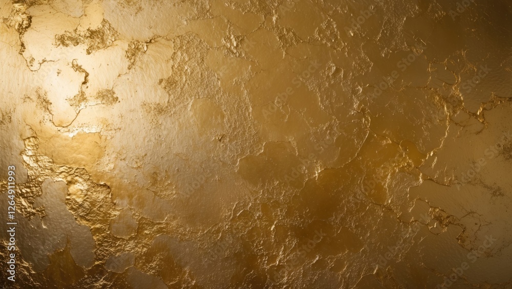 Poster golden textured wall surface with rich metallic finish suitable for backgrounds and design elements 