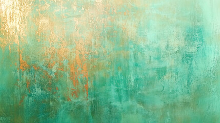 Obraz premium Luxurious Green and Gold Abstract Texture