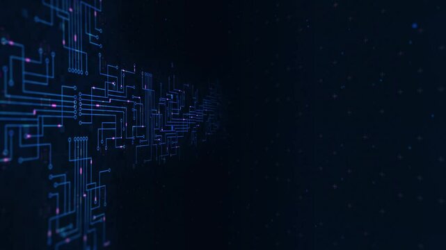  Digital electronics circuit lines background 05