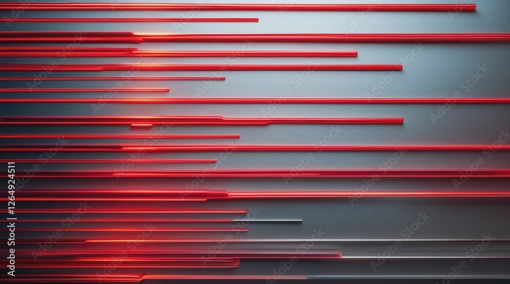 Aufkleber Abstract background with red and gray lines on a textured surface creating a dynamic visual effect suitable for modern design Copy Space
