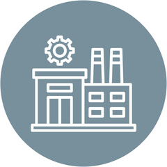 Manufacturing Plant Icon