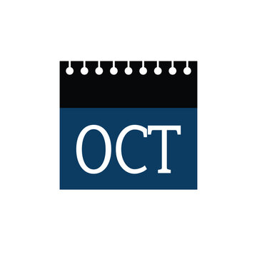 recommend clip art: Calendar sign icon October month symbol, Calendar 10 month October icon vector editable file, October calendar icon on white background.
                    