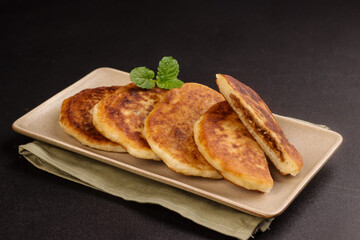 Hotteok is Korean Sweet Pancake Filled with Peanut.
