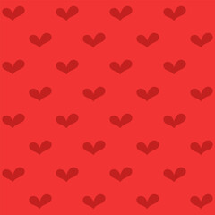 Hearts Seamless Pattern. Romantic Endless Background.