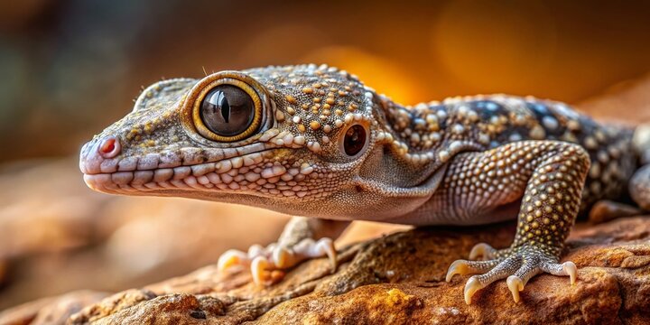 Hemidactylus brooki Gecko - Detailed Close-up of Brook's Gecko in Natural Habitat