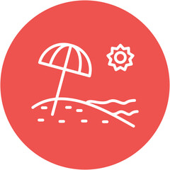 Beach Umbrella Icon