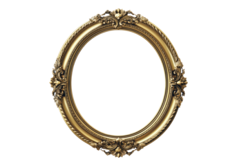 Antique gold photo frame.