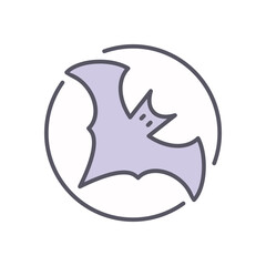 Bat vector icon stock illustration