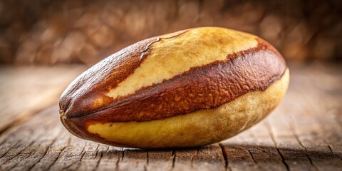 High-Resolution Brazil Nut Close-up:  Deep Depth of Field, Studio Shot