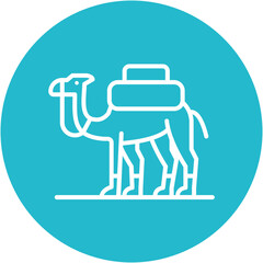 Camel Caravan Icon