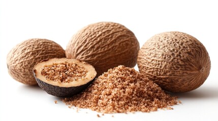 Nutmeg: Aromatic Spice, Whole and Ground