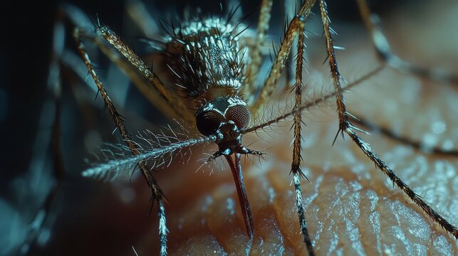 Mosquito, Zika virus, humans skin