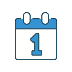 Calendar vector icon stock illustration