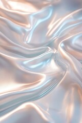 Obraz premium A tranquil Zen garden features a surreal river of shimmering silk, creating a calming atmosphere that embodies relaxation and renewal while inviting indulgent skincare experiences