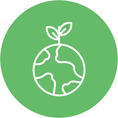 Green Globe Icon