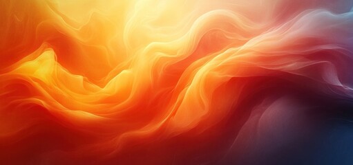 Obraz premium Abstract Fiery Hues: A Symphony of Warm Colors
