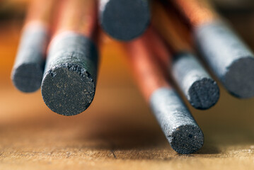 Copper-plated carbon electrode, bundle of rods made from rare earth materials