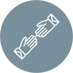 Hands Reaching Out Icon