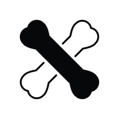 Fototapeta premium Bones vector icon stock illustration