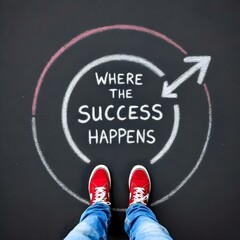 Exit from the comfort zone concept motivational text nice background