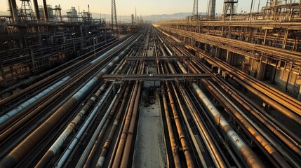 A Vast Network of Buckling Pipelines Under Economic Strain