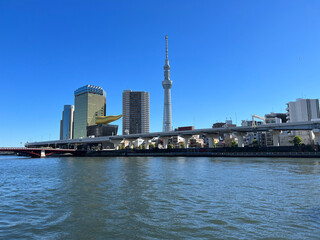 The Sumida river in Tokyo,