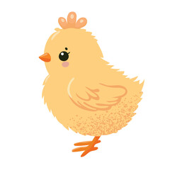 chick, easter, hen, egg, Suitable for Easter decorations, greeting cards and holiday themed designs. Isolated on white background.