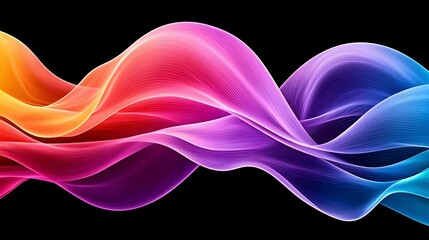 Abstract Colorful Waves Flowing Dynamic Background