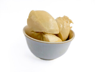 Durian fruit isolated on white background 