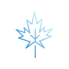 Maple Leaf vector icon stock illustration