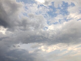 blue sky with clouds