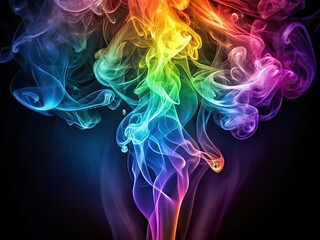 Obraz premium Glowing Fairy Smoke Wallpaper Vertical Video