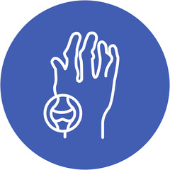 Obraz premium Rheumatoid Factor Icon