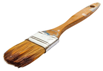 PNG  Wooden handle paintbrush with bristles