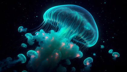 Obraz premium jellyfish in the water