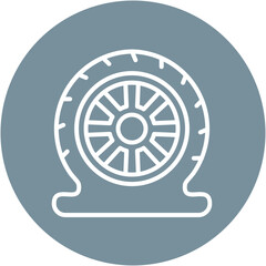 Flat Tire Icon