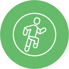 Fototapeta premium Running in Circles Icon