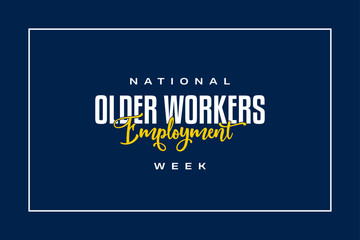 National Older Workers Employment Week