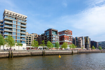 Obraz premium Dalmannkai at HafenCity quarter of Hamburg