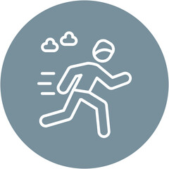 Fototapeta premium Runner Silhouette Icon