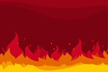 flat-background-with-flames-wavy-shapes