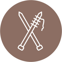 Knitting Needles Icon